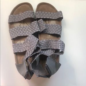 strappy sandal with small heel